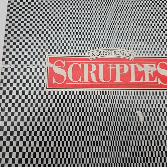 VTG A Question Of Scruples Card Game 4619 1986 Milton Bradley - Missing 1 Card - Picture 6 of 13